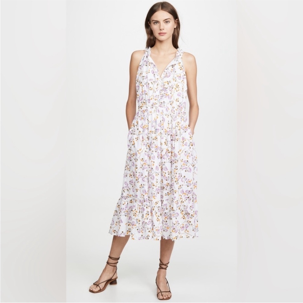 Roller Rabbit Lace Odelle Floral Midi Dress Size Large